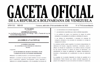 Nueva Ley de la Actividad Aseguradora noviembre 2023