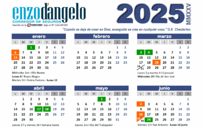 Nuevo Calendario Bancario y de Seguros 2025 (versión digital y para imprimir)